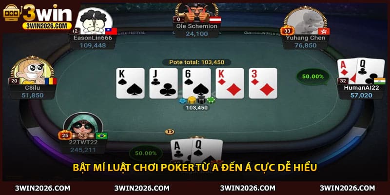 Bật mí luật chơi poker từ a đến á cực dễ hiểu