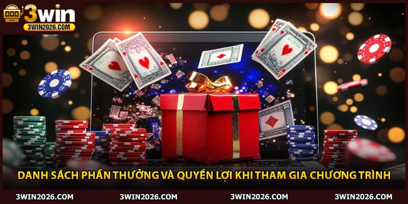 Danh sách phần thưởng và quyền lợi khi tham gia chương trình